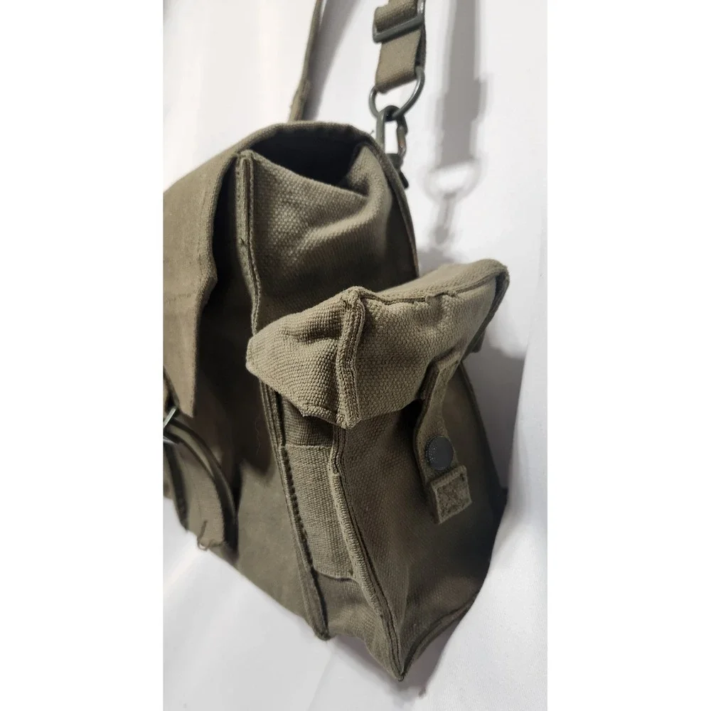Vintage South African Defense Force Military Canvas Field Bag Utility Messenger